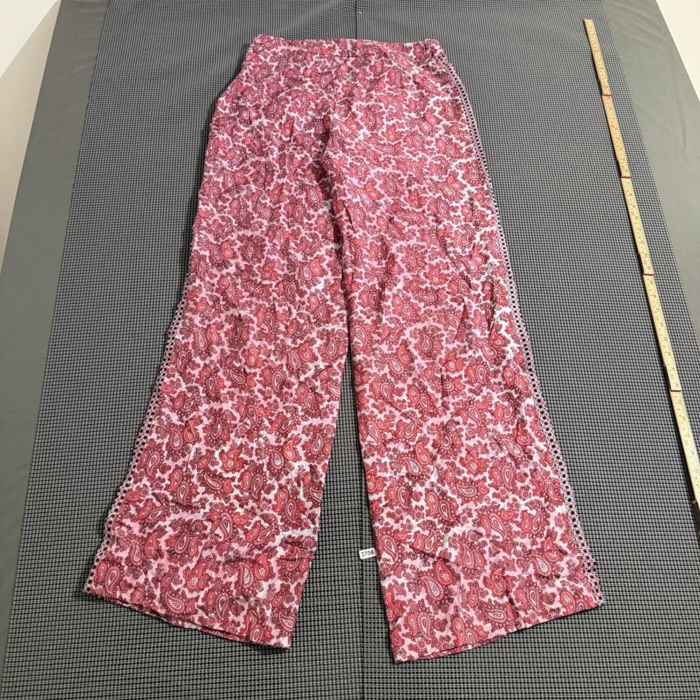 Michael Kors Pink Paisley Wide Leg Pants Made in Italy Size 4